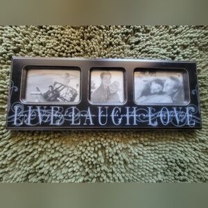 Wall Art Inspirational Photo Slots for Family/Friends Photos 2- 4x6, 1- 3.5 Sq